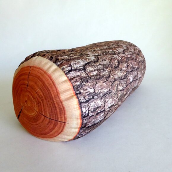 KIKKERLAND BRAND 14” MICROBEAD CAMP FIRE LOG NECK DECORATIVE PILLOW - Picture 4 of 10